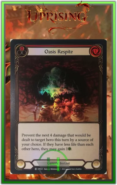 Oasis Respite Red Rainbow Foil - FAB:Uprising - UPR221 - Carte Anglaise