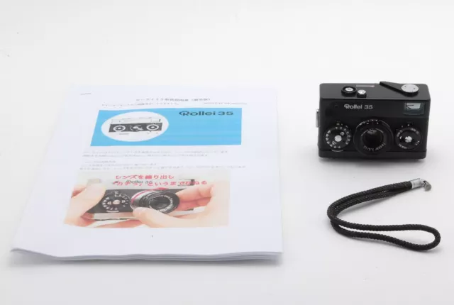 【MINT-】Rollei 35 Black 35mm Film Camera Tessar 40mm f/3.5 From JAPAN