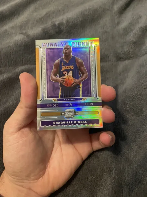 2019-20 Optic Contenders Winning Ticket Silver Prizm #5 Shaquille O'neal Lakers