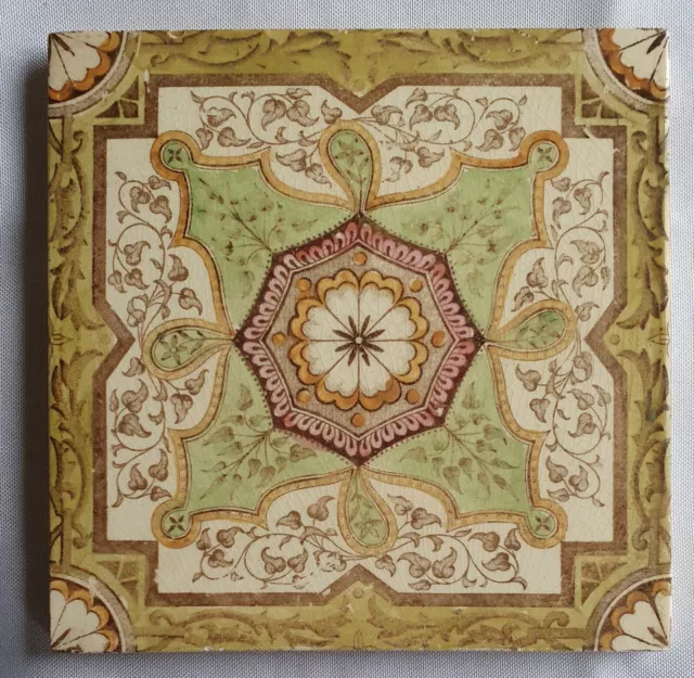 Rare Victorian Tile. Mintons Chins Works.Date 1890s