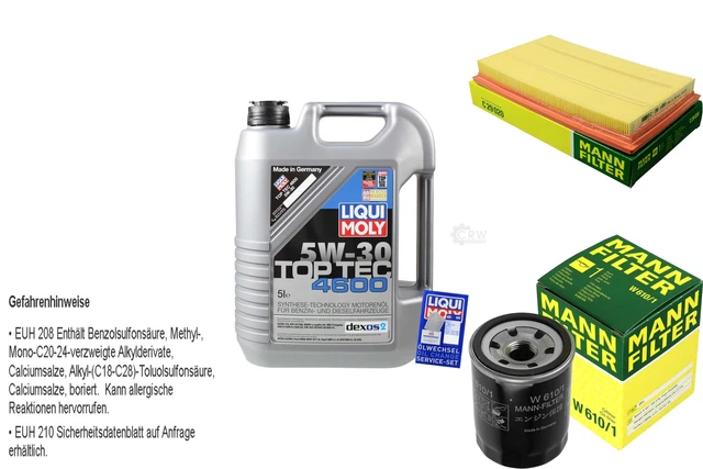 Inspektionspaket Mit Liqui Moly 5W-30 Öl Für T5/T6 Transporter – Inkl. Filter & Dichtungen