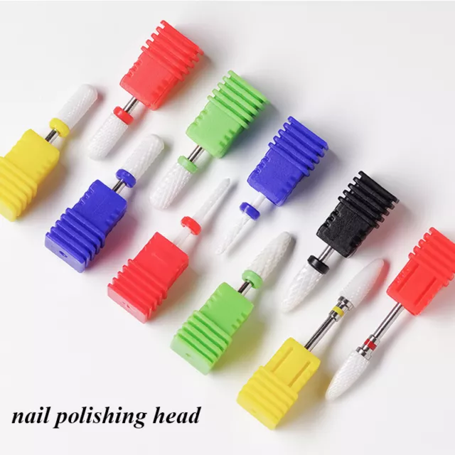Macchina elettrica manicure trapano unghie teste cutter file gel polacco E]