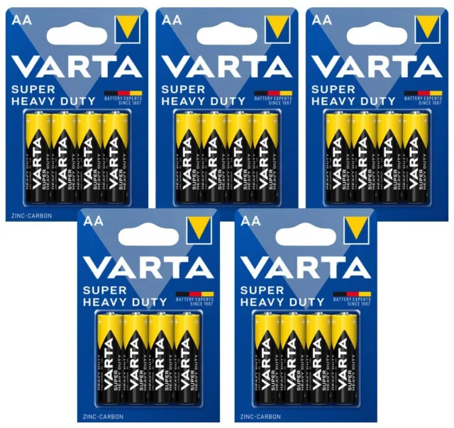 Batterie Varta Superlife 24-48-80-100 Pile Stilo AA Ministilo AAA blister da 4 N
