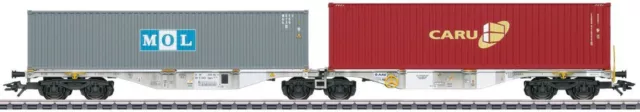 Märklin 47811 **Doppel-Containertragwagen** Bauart Sggrss 80 -NEU & OVP