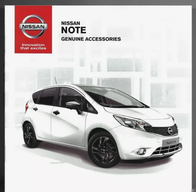 Nissan Note Accessories 2014-15 UK Market Sales Brochure