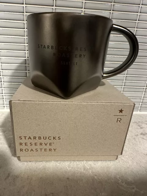 STARBUCKS - SEATTLE RESERVE ROASTERY EXCLUSIVE - 12oz BRONZE BEVEL MUG - NEW