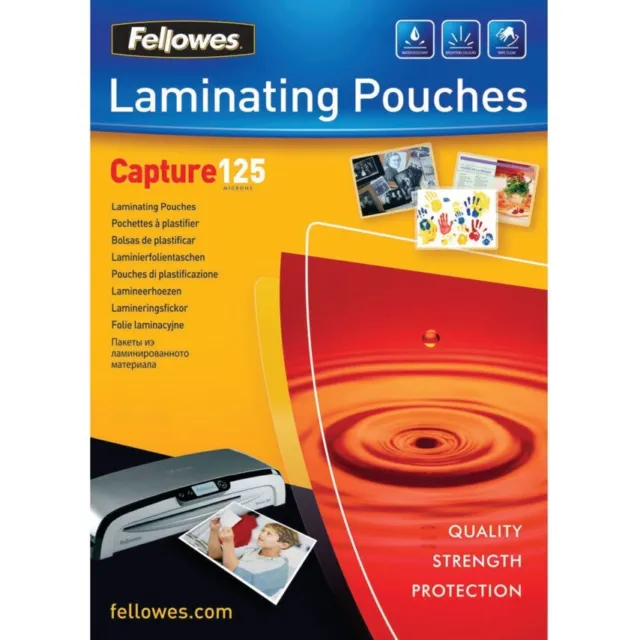 Fellowes Laminating Pouches, 54X86MM, 250MIC (Pack-100)