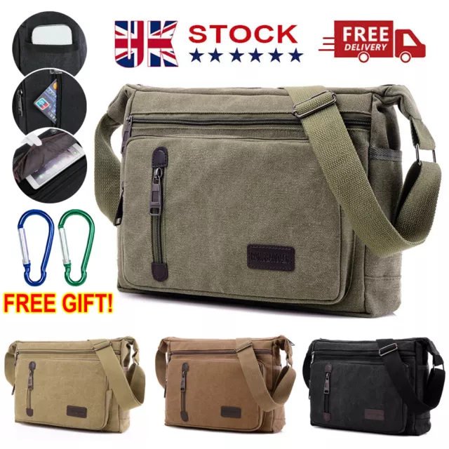 Mens canvas shoulder bags uk outlet