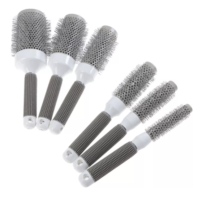 Professional Thermal Ceramic & Ionic Round Barrel Hair Brush Boar Bristle- F3 3