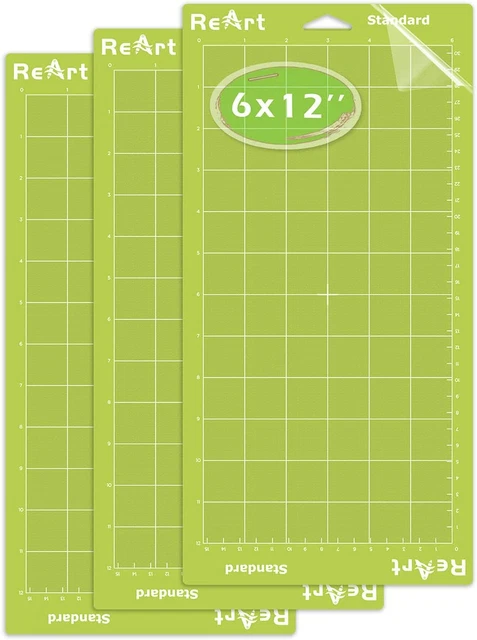Estera de corte adhesiva de agarre estándar de reinicio 6 x 12 pulgadas para máquina de expresión - 3