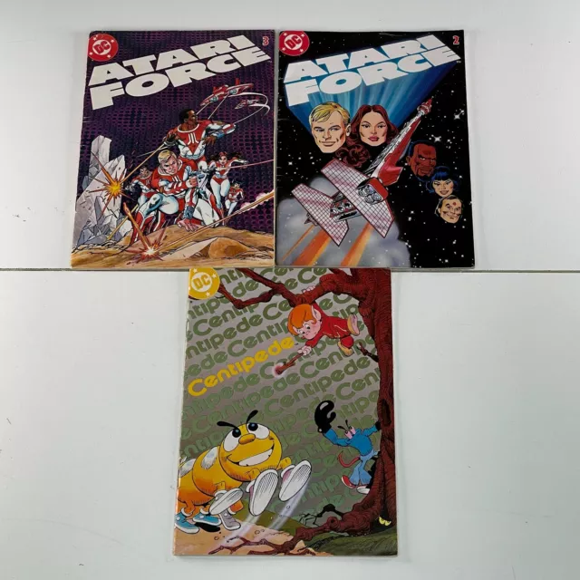 DC Atari Force 2 & 3 and Centipede Atari Comics Lot of 3 Swordquest