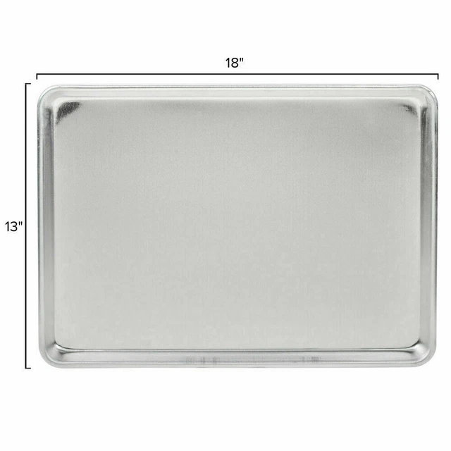 Lot of 2, Advance Tabco 18-8A-13, Half Size Aluminum Bun Sheet Pan 18 Gauge