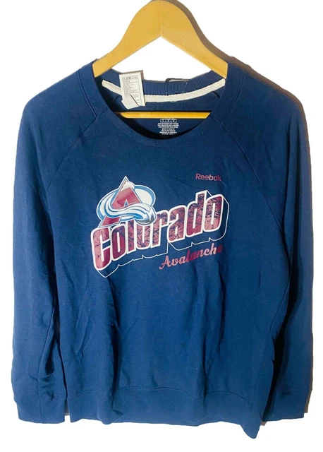 REEBOK DONNA COLORADO Avalanche Lit Up Francese Terry Maglione