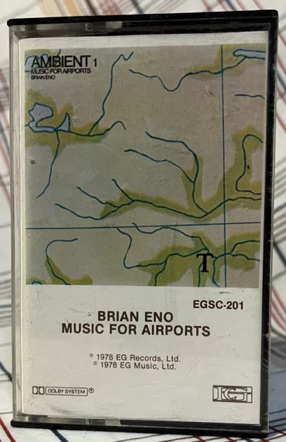 Brian Eno Music For Airports Cassette Tape EG Records 1978