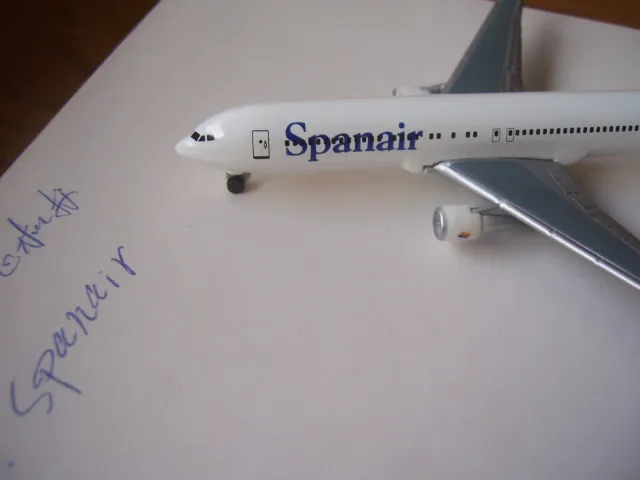 Sample Spanair Boeing 767 Muster Herpa Wings 1:500 Spain only 20 models