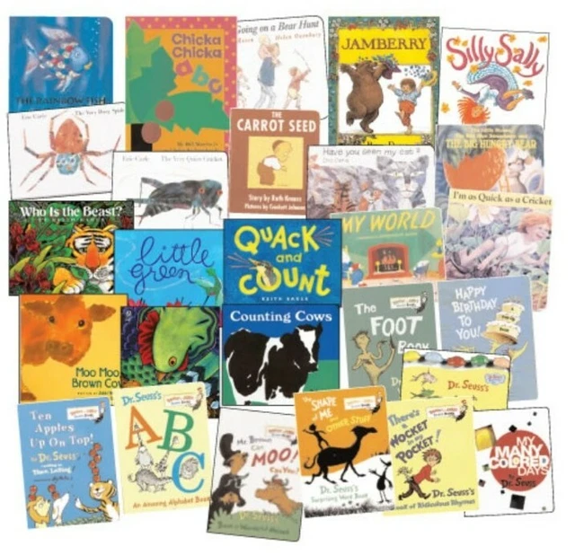 LOT 10 Children's BABY TODDLER BOARD BOOKS Nighttime, Chunky Books *RANDOM MIX*