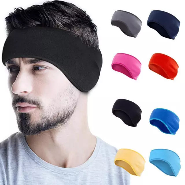 Fleece Winter Headband Ear Warmers Muffs For Men Women Yoga Ski Running