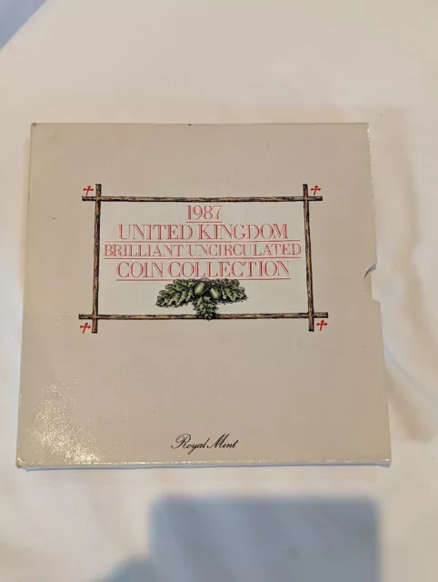 1987 United Kingdom Brilliant Uncirculated Coin Coin Collection By Royal Mint