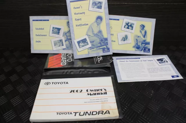 2002 02 Toyota Tundra Owners Manual With Oem Toyota Case