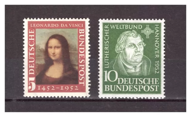 Bund/BRD - Nr. 148 (da Vinci) + 149 (Luther) - postfrisch