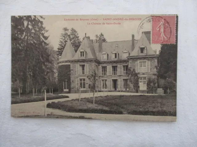 Cpa Orne 61 Surroundings De Briouze Saint André De Briouze Le Chateau Saint Denis