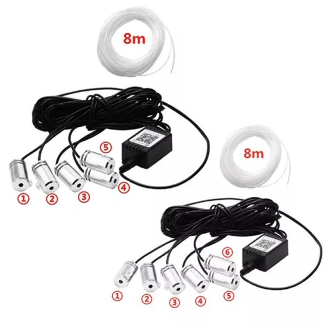 LED Atmosphere Light Car Interior Fiber Strips Phone Control App