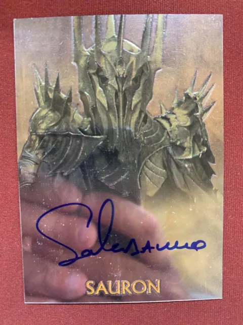 Sala Baker As Sauron - Topps Chrome Lord Of The Rings - Auto -