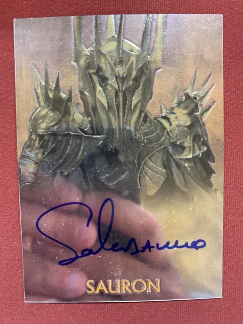 Sala Baker As Sauron - Topps Chrome Lord Of The Rings - Auto -