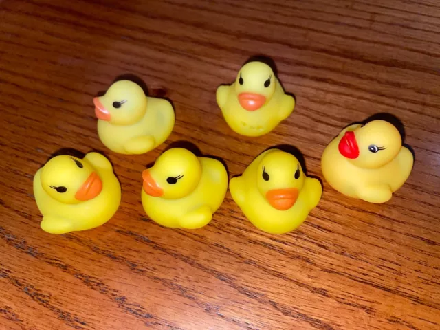 Charity Rubber Ducks in A Row Lot 6 Tiny Baby Donate Gary Sinise Foundation