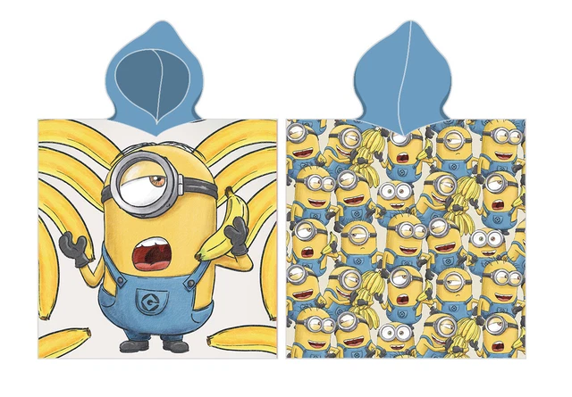 Telo Mare Hermet Minions - 70x140 Cm, 100% Cotone, Blu E Giallo, Ufficiale - Foto 8