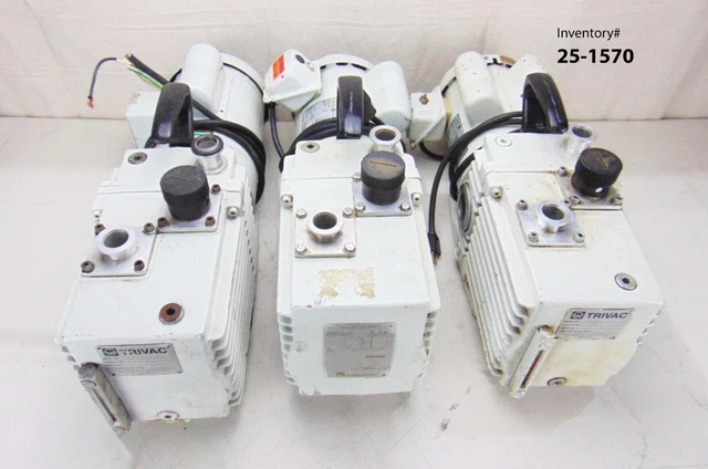 Leybold Trivac D16AC D16A Vacuum Pump, lot of 3 *used working