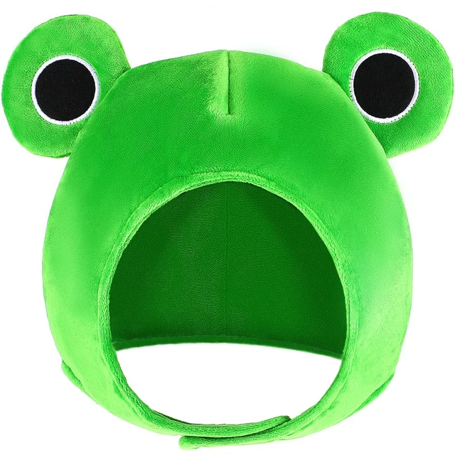 PLUSH FROG HEADWEAR Hat Headband Furry Ears Tail Cosplay Costume $19.46 ...