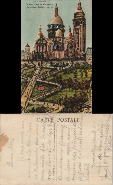CPA Paris Sacré-Caur Basilica 1910