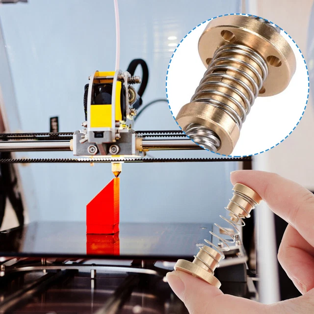 4 piezas husillos guía movimiento lineal tornillo T8x2 piezas impresora 3D latón