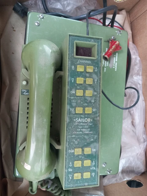 Radiotéléphone Marine NAVALEC S-55 – VHF FM – Non Testé – État D'occasion
