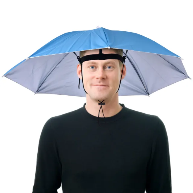 Sun Umbrella Hat Outdoor Hot Foldable Fishing Camping Hands Free Head Cap