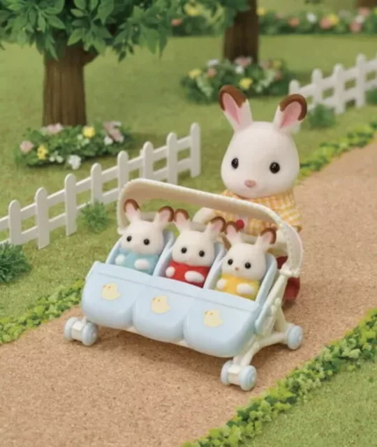 Calico Critters / Sylvanian Families Triple Stroller