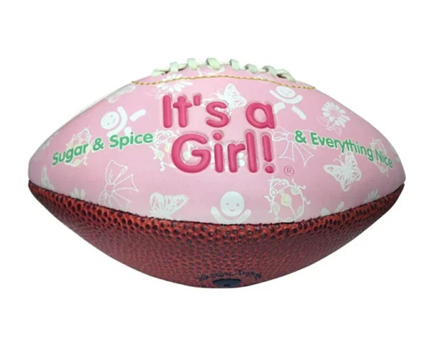 It’s a Girl Mini Football Baby Gift Keepsake Special Day Sports Ball New