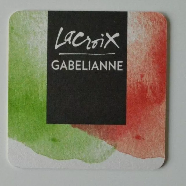 LACROIX Gabelianne Roselianne Cider BEER COASTER - Quebec Canada