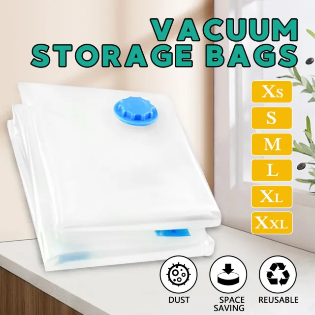 Vacuum Storage Bags Clothes Sealer Bags Space Saver Storage Seal Compressing AU