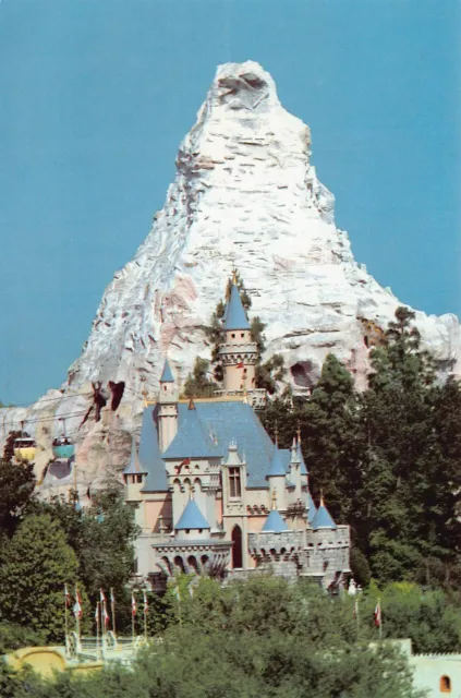 Disney Sleeping Beauty Castle Fantasyland Matterhorn Palace 6x4 Vtg Postcard S3