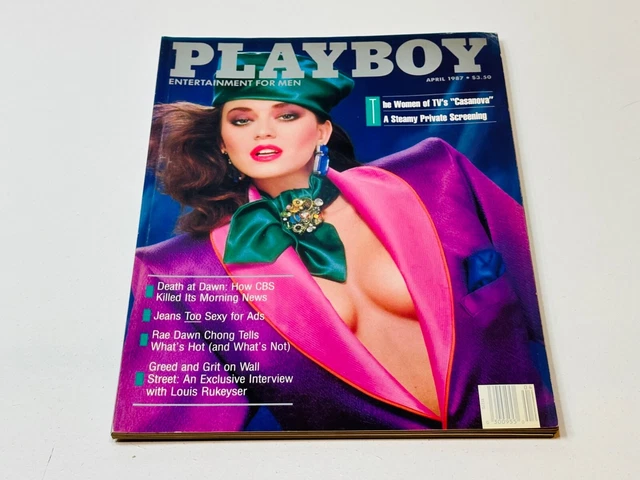 PLAYBOY MAGAZINE APRIL 1987 Ava Fabian Anna Clark Louis Rukeyser Rae Dawn Chong EUR 18,38