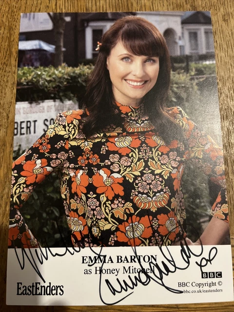 BBC EastEnders Honey Mitchell Hand Signed Cast Card Emma Barton Autograph