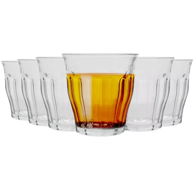 Duralex Picardie Glass Juice Water Tumblers Glasses Set 160ml x6