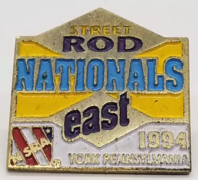 NSRA 1994 Street Hot Rod Nationals East York PA Classic Car Auto Hat Pin Lapel