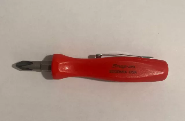 Strumenti a scatto cacciavite tascabile punta reversibile Phillips & rosso piatto SDDDMIA nuovo