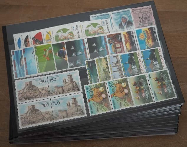 1996 San Marino; 20 Jahrgänge ohne Blocks, Klb. und MH, postfrisch/MNH, ME 570,-
