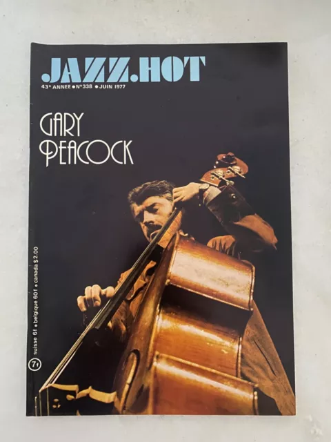 Magazine JAZZ HOT N°338 de 1977 GARY PEACOCK