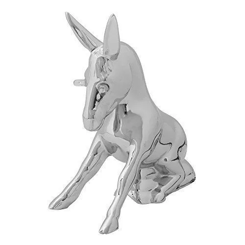 Chrome Novelty Donkey Hood Ornament - Eyes Light Up!