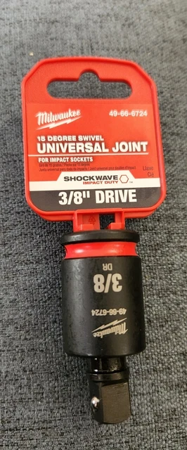 Milwaukee 49-66-6724 SHOCKWAVE Impact Duty Universal Joint 3/8" Drive